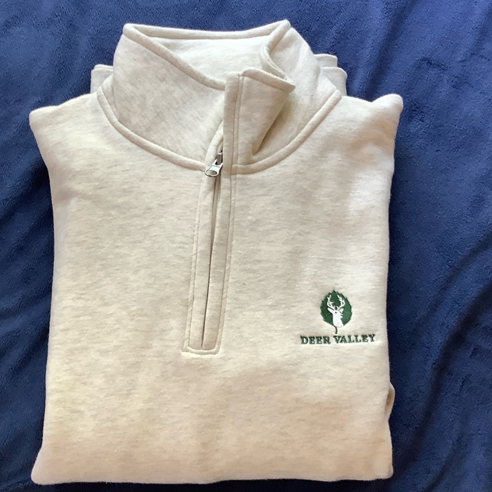 Gear For Sports Men's Sandstone Half-Zip Pullover with Chest Logo